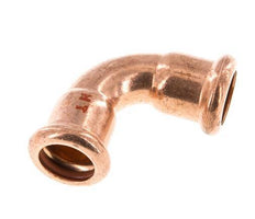 90deg Elbow Press Fitting - 15mm Female - Copper alloy