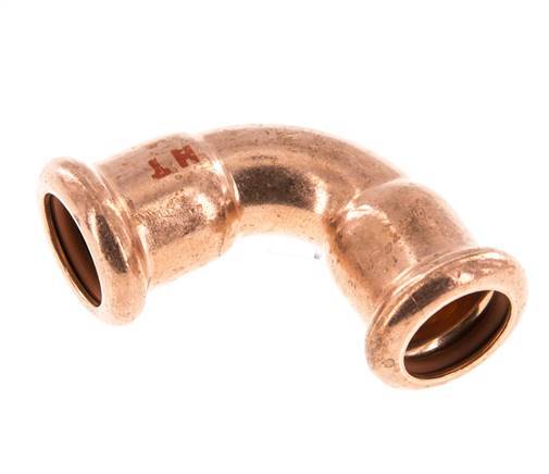 90deg Elbow Press Fitting - 15mm Female - Copper alloy