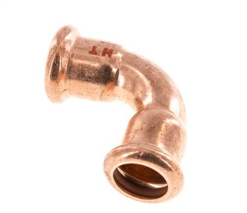 90deg Elbow Press Fitting - 15mm Female - Copper alloy
