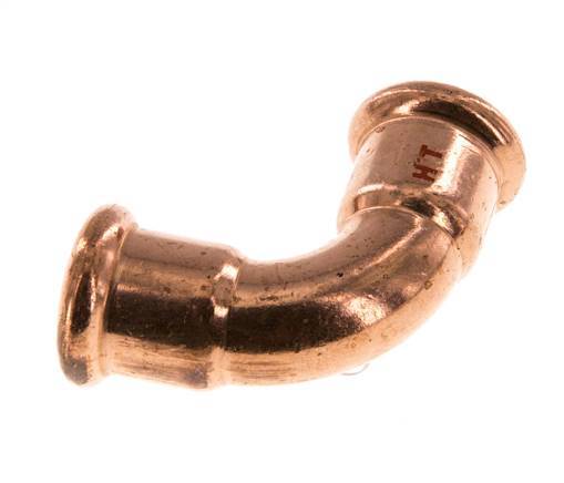 90deg Elbow Press Fitting - 18mm Female - Copper alloy