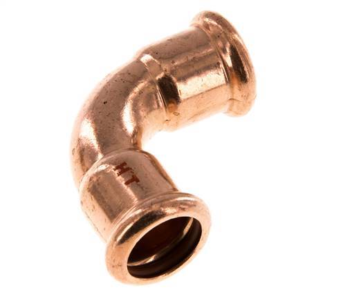90deg Elbow Press Fitting - 18mm Female - Copper alloy