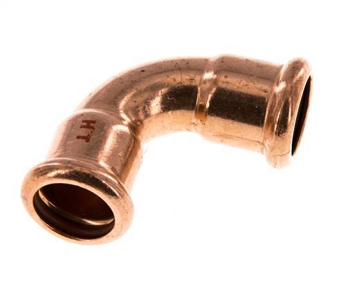 90deg Elbow Press Fitting - 18mm Female - Copper alloy