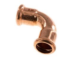 90deg Elbow Press Fitting - 18mm Female - Copper alloy