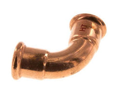 90deg Elbow Press Fitting - 22mm Female - Copper alloy