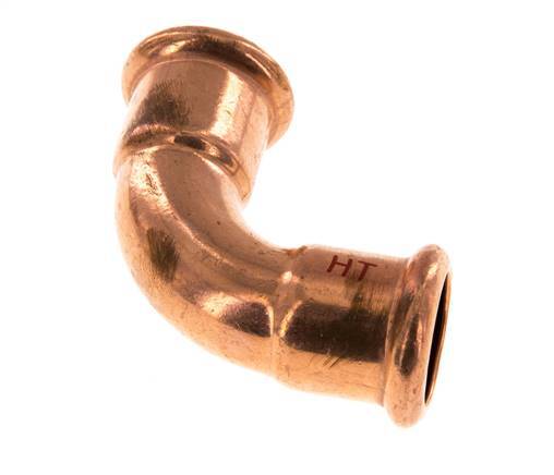 90deg Elbow Press Fitting - 22mm Female - Copper alloy