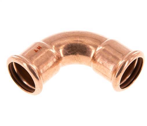 90deg Elbow Press Fitting - 28mm Female - Copper alloy