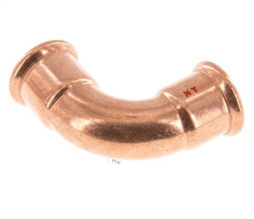 90deg Elbow Press Fitting - 28mm Female - Copper alloy