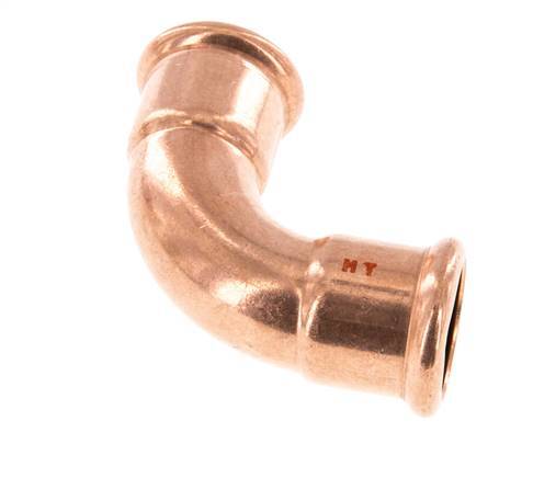 90deg Elbow Press Fitting - 28mm Female - Copper alloy