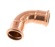90deg Elbow Press Fitting - 28mm Female - Copper alloy