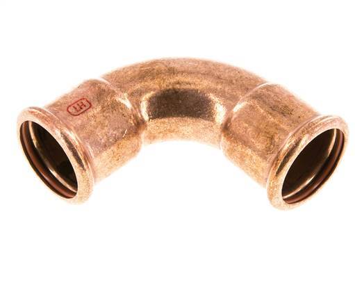 90deg Elbow Press Fitting - 35mm Female - Copper alloy