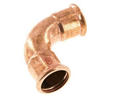 90deg Elbow Press Fitting - 35mm Female - Copper alloy