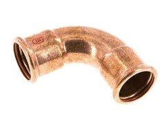 90deg Elbow Press Fitting - 35mm Female - Copper alloy