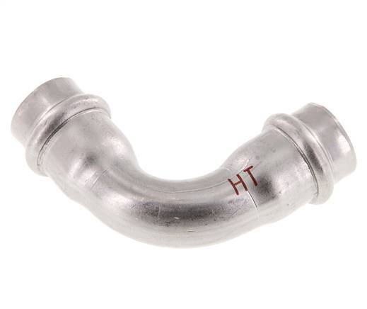 90deg Elbow Press Fitting - 18mm Female - Stainless Steel