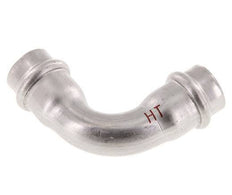 90deg Elbow Press Fitting - 18mm Female - Stainless Steel