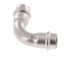 90deg Elbow Press Fitting - 18mm Female - Stainless Steel