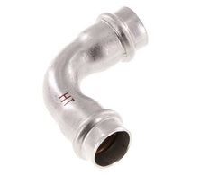 90deg Elbow Press Fitting - 18mm Female - Stainless Steel