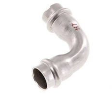 90deg Elbow Press Fitting - 18mm Female - Stainless Steel