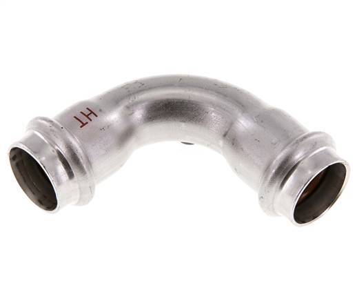 90deg Elbow Press Fitting - 22mm Female - Stainless Steel