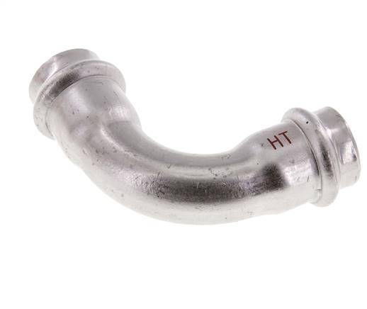 90deg Elbow Press Fitting - 22mm Female - Stainless Steel