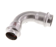 90deg Elbow Press Fitting - 22mm Female - Stainless Steel