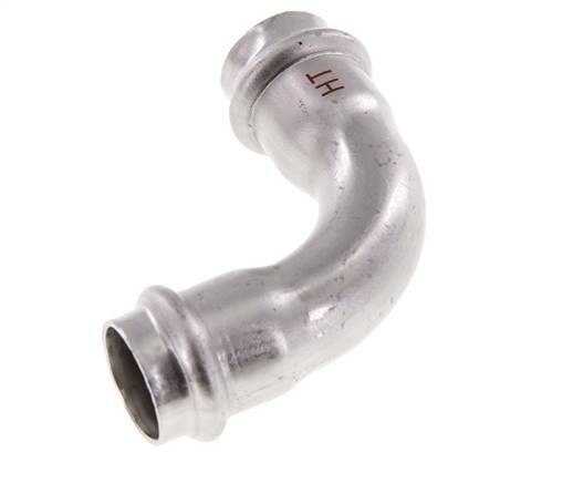 90deg Elbow Press Fitting - 22mm Female - Stainless Steel