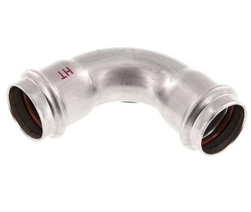 90deg Elbow Press Fitting - 28mm Female - Stainless Steel