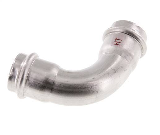 90deg Elbow Press Fitting - 28mm Female - Stainless Steel
