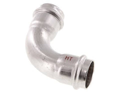 90deg Elbow Press Fitting - 28mm Female - Stainless Steel