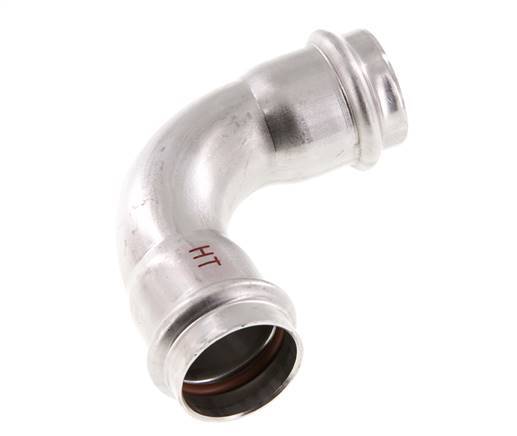 90deg Elbow Press Fitting - 28mm Female - Stainless Steel