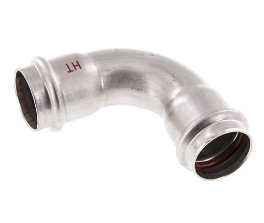 90deg Elbow Press Fitting - 28mm Female - Stainless Steel
