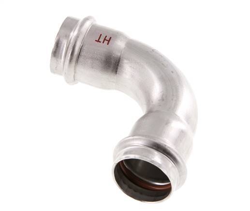 90deg Elbow Press Fitting - 28mm Female - Stainless Steel