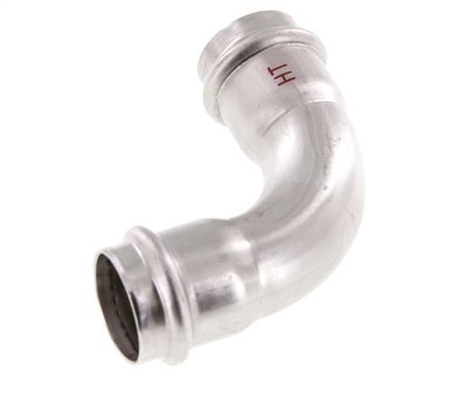 90deg Elbow Press Fitting - 28mm Female - Stainless Steel