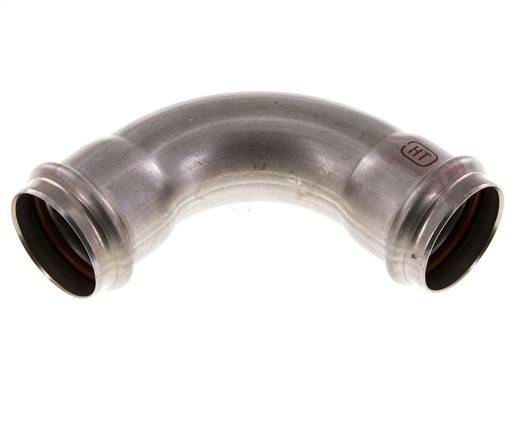 90deg Elbow Press Fitting - 35mm Female - Stainless Steel