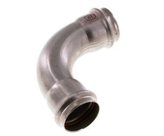 90deg Elbow Press Fitting - 35mm Female - Stainless Steel