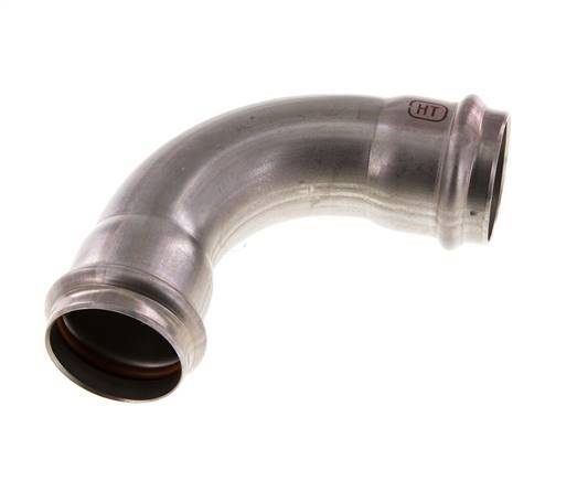 90deg Elbow Press Fitting - 35mm Female - Stainless Steel