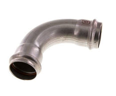 90deg Elbow Press Fitting - 35mm Female - Stainless Steel