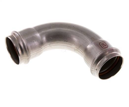 90deg Elbow Press Fitting - 35mm Female - Stainless Steel
