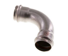 90deg Elbow Press Fitting - 35mm Female - Stainless Steel