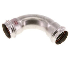 90deg Elbow Press Fitting - 42mm Female - Stainless Steel