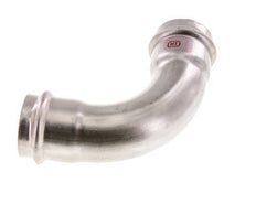 90deg Elbow Press Fitting - 42mm Female - Stainless Steel