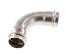 90deg Elbow Press Fitting - 42mm Female - Stainless Steel