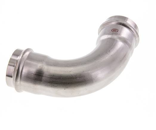 90deg Elbow Press Fitting - 54mm Female - Stainless Steel