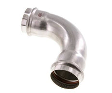 90deg Elbow Press Fitting - 54mm Female - Stainless Steel