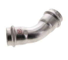 45deg Elbow Press Fitting - 28mm Female - Stainless Steel