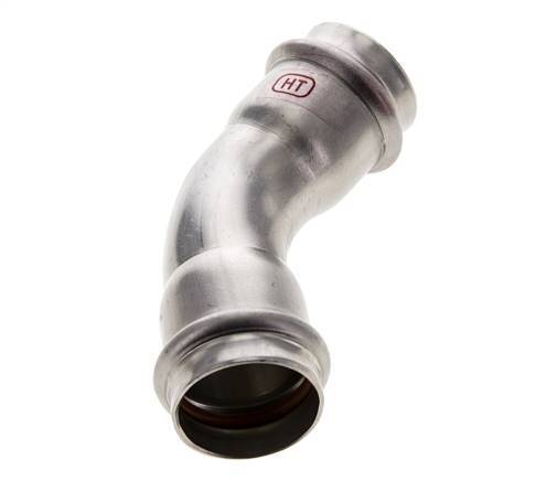 45deg Elbow Press Fitting - 28mm Female - Stainless Steel