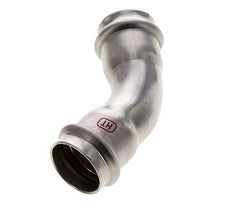 45deg Elbow Press Fitting - 28mm Female - Stainless Steel