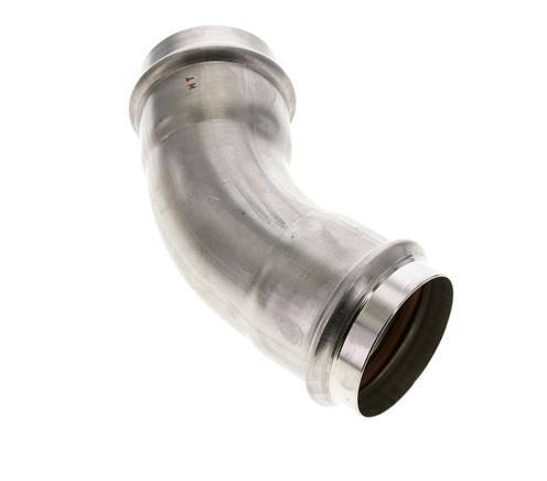 45deg Elbow Press Fitting - 54mm Female - Stainless Steel