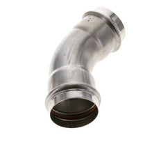 45deg Elbow Press Fitting - 54mm Female - Stainless Steel