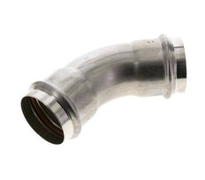 45deg Elbow Press Fitting - 54mm Female - Stainless Steel
