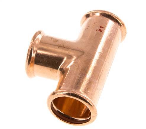Tee Press Fitting - 35mm Female - Copper alloy